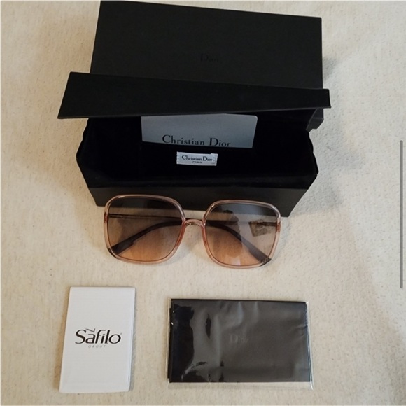 DIOR SoStellaire1 Translucent Pink Square Sunglasses - Picture 6 of 11